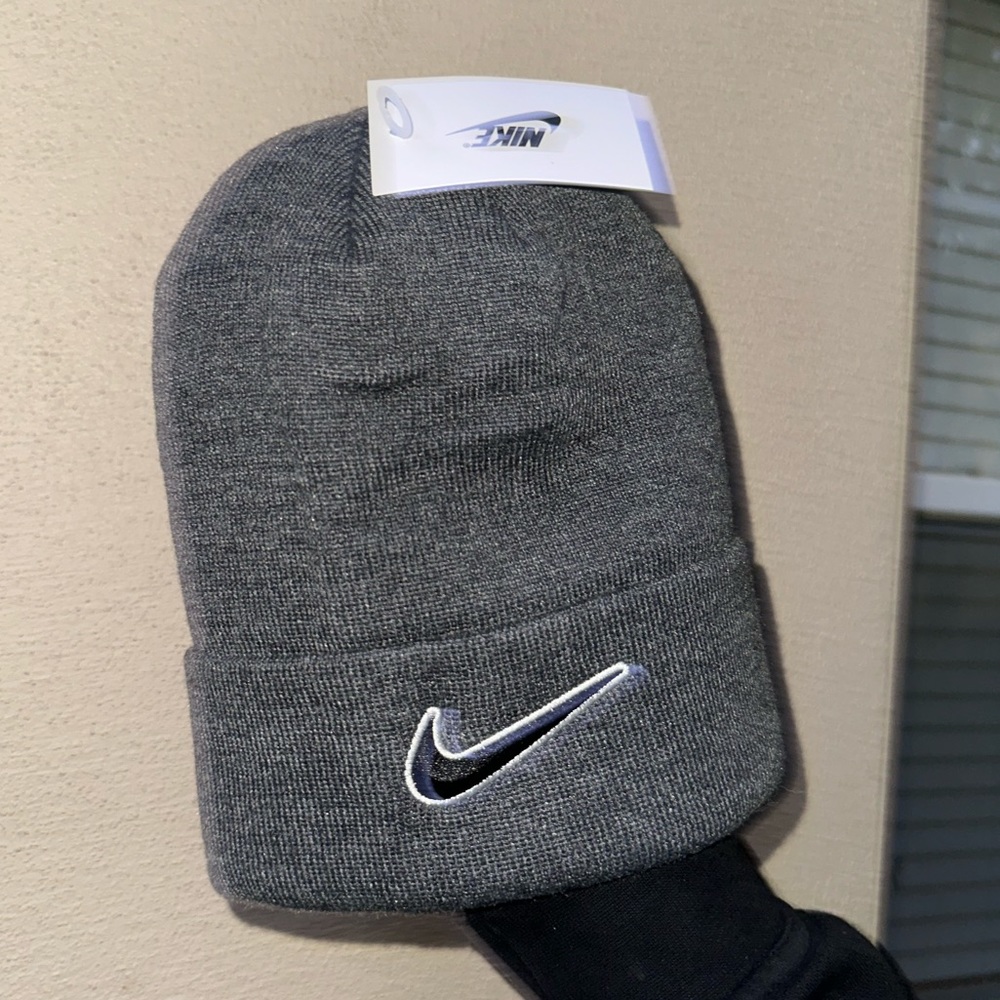 Dark grey Nike beanie